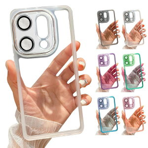 Reno14 5G クリアケース カメラ保護あり カバー クリア 透明 TPU ソフトケース 側面半透明 マット 可愛い お洒落 かっこいい おしゃれ OPPO オッポ リノ14 アンドロイド おすすめ おしゃれ