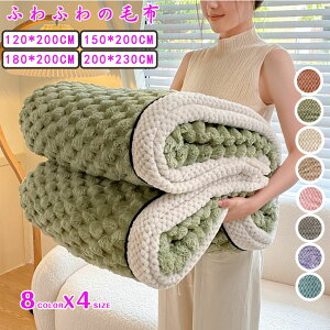 ブランケット おしゃれ 純色 毛布 大判 掛け毛布 掛け布団 寝具 ひざ掛け タオルケット ソファカバー ベッドカバー 吸湿発熱 マイクロファイバー ふわふわ もこもこ 暖かい 冷房対策 極上の