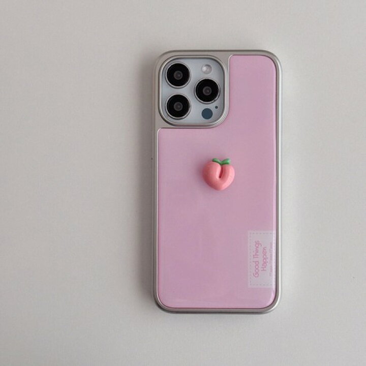 楽天市場】iPhone ケース カバー 立体 フルーツ ワンポイント 韓国 