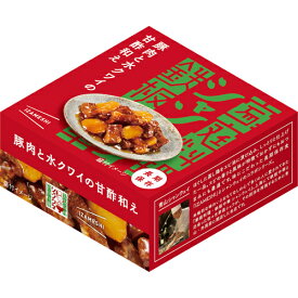 IZAMESHI　豚肉と水クワイの甘酢和え(長期保存/3年保存/惣菜/缶詰)