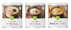 IZAMESHI　人気のうどん3缶セット（きつね、ちから、カレー）