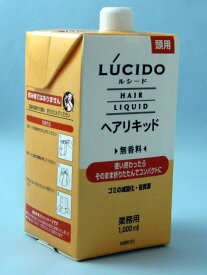 マンダム LUCIDO[ルシード(無香料)]ヘアリキッド（詰替用1L）空容器1本付き！激安特価！（無香料）美容・コスメ・香水・ヘアケア・スタイリング・スタイリング剤・その他　05P05Nov16