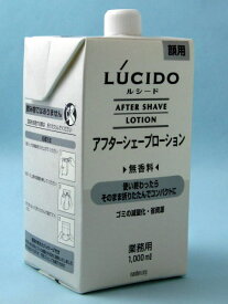 マンダム LUCIDO[ルシード(無香料)]アフターシェーブローション（詰替用1L）　空容器1本付き　美容・コスメ・香水・シェービング・アフターシェーブ 05P05Nov16