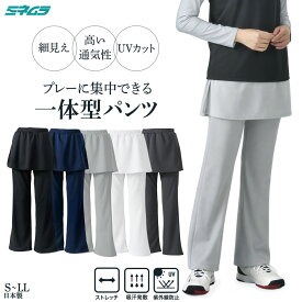 ドライセンサー スコート付きパンツ ポケットつき ブーツカット ボトムス レディース テニス ゴルフ ボーリング スポーツウェア UVカット M L LL ミネムラ 日本製 春 夏 秋
