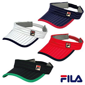 サンバイザー VL9283 ストライプ柄 フィラ FILA テニス スポーツ バイザー 2023秋冬 レディース 送料無料