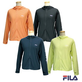 フードジャケット 軽量 フィラ FILA UVカット 日焼け防止 UVケア M L LL レディース テニス スポーツ 2024SS