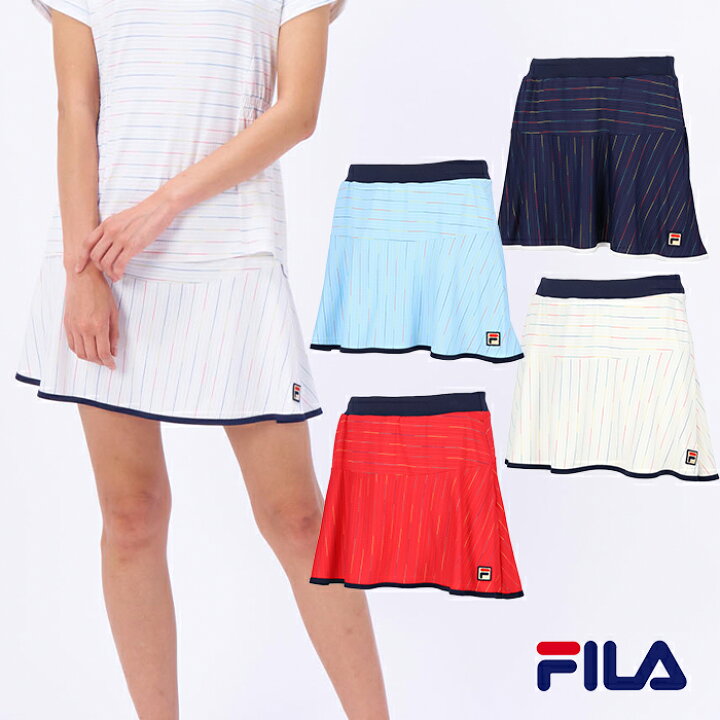 楽天市場】スコート フィラ FILA レインボーボーダー M L XL 