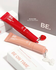 Minerva BE ON TIME リッププランパー チャーム付き リップ プランパー チェリーチリ ローズサンド 女性 10g Vegan pluffy plumper 韓国コスメ コスメ