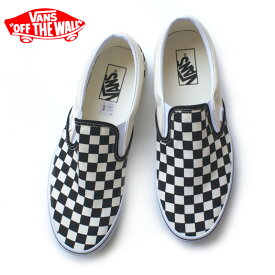 【再入荷】バンズ VANS CLASSIC SLIP-ON クラシックスリッポン BLACK/CHECKERBORD【並行輸入品】