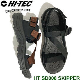 【新入荷】ハイテック HI-TEC スポーツサンダル HT SD008 SKIPPER ブラック ブラウン