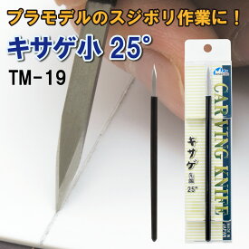 TM-19 キサゲ 小 25°ミネシマ プラモデル スジボリ 筋彫り 模型 面出し 面取り バリ ガレージキット 模型工具 パーティングライン