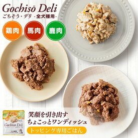 ごちそう・デリ/ ドッグフード 贅沢 トッピング まとめ買い ハナビラタケ モリンガ 高齢犬 ドックフード シニア 健康 サポート 肉高配合 国産 免疫力 ローテーション シニア犬 柔らかい