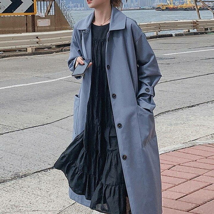 楽天市場】レディース ロングトレンチコート バックコンシャス  