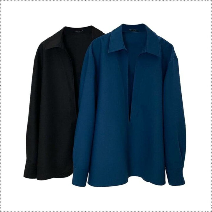 楽天市場】2color レディース シャツ トップス Vカットプルオーバー  