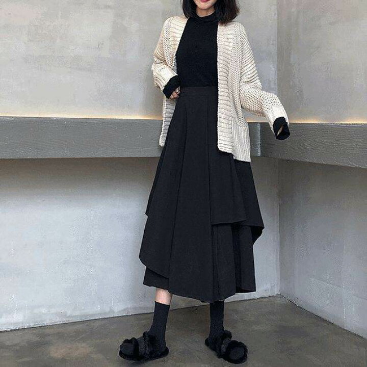 楽天市場】2color スカート ロングスカート ロング ロング丈 ミモレ 