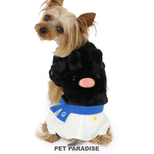 リサとガスパール 犬 服 春 パンツ つなぎ 小型犬 | 秋 あったか おしゃれ かわいい ボア 暖かい ふわふわ