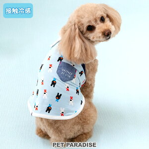 リサとガスパール 犬 服 春 夏 襟付き 水色 タンクトップ 小型犬 | クール 接触冷感 吸水 速乾 クール タッチワンクール 着せやすい おでかけ お出かけ お散歩 おさんぽ おしゃれ かわいい か
