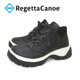RegettaCanoe -リゲッタカヌー-CJAB-001 アボット　レースアップ　トレッキング風ショートブーツ　ユニセックス　紐靴　厚底　歩きやすい　履きやすい　オシャレ　ツートンカラーソール