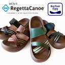 RegettaCanoe -リゲッタカヌー-CJBF-5139 ビッグフット ボーダーゴムサンダル/メンズ ランキングお取り寄せ