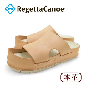 RegettaCanoe -リゲッタカヌー- cjcr-2500 ヌメ革クラフトカヌーサンダルサンダル レディース つっかけ カバーデザイン 滑りにくい ローヒール 本革 レザー