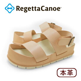 RegettaCanoe -リゲッタカヌー- cjcr-2501 ヌメ革クラフトカヌーサンダル サンダル レディース バックベルト カバーデザイン 滑りにくい ローヒール 本革 レザー
