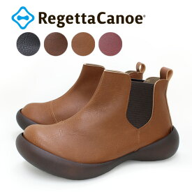 RegettaCanoe -リゲッタカヌー-CJFG1131 サイドゴア ブーツ ショートブーツ ショート丈 ナチュラル 防滑 履きやすい 歩きやすい
