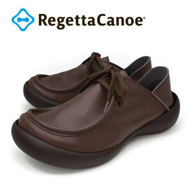 RegettaCanoe -リゲッタカヌー- CJFS-6926 メンズ　ワラビーシューズ　かかとが踏める　フィールドシューズ スリッポン　ビジネス　紐靴　レースアップ　履きやすい　歩きやすい　父の日