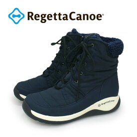 RegettaCanoe -リゲッタカヌー-CCME-004 メモリ レースアップキルティングブーツ　防寒 ショートブーツ　ダウンブーツ　もこもこ レディース 歩きやすい 履きやすい ツートンカラー