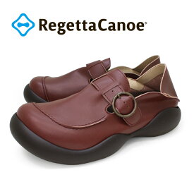 RegettaCanoe-リゲッタカヌー-CJOS-6305a オブリック かかとが踏める スリッポンシューズ モカシン ベルトデザインカジュアル ベルト調整 履きやすい　歩きやすい