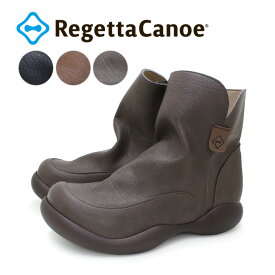 RegettaCanoe -リゲッタカヌー-CJOS-6422 ショートブーツ サイドジッパー付き カジュアル ルーズ ゆったり 履きやすい 歩きやすい