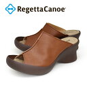 RegettaCanoe -リゲッタカヌー- CJFH-808 オープントゥ カバーサンダル 履きやすい 歩きやすい サンダル レディース つっかけ フレンチウェッジヒール 美脚