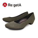 PT10倍キャンペーン開催！5日0時から23時59分まで！Re:getA -リゲッタ-HR-3500 ポインテッドトゥ パンプス スウェード調 履きやすい 歩きやすい 痛くなりにくい