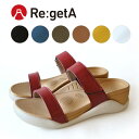 全品PT10倍開催！15日0時から23時59分まで！Re:getA -リゲッタ-ECR-002 サンダル レディース つっかけ 厚底 履きやすい 疲れにくい 痛くない