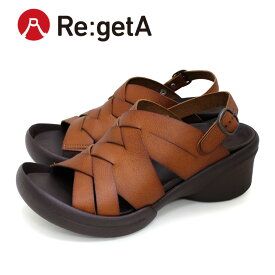 Re:getA　-リゲッタ-R-2688 手染め編み込みベルトサンダル 日本製　歩きやすい　履きやすい