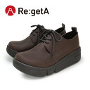 10%OFFクーポン配布中！3月15日23時59分まで！Re:getA -リゲッタ-RE-165 厚底 軽量 紐靴　スニーカー レディース レースアップシューズ 履きやすい 歩きやすい EVA