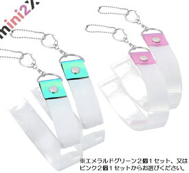 銀テープホルダー 表示部 約45cm 2個セット ハーフサイズ ハーフタイプ 選べる2色 銀テープ用 収納 キーホルダー ストラップ ライブ LIVE 25mm幅対応 2個セット 透明 カバー 銀テープ 用 イベント ジャニーズ オタク 推し活 推し 活 銀テ 保管 保存 大切 思い出 mini2x