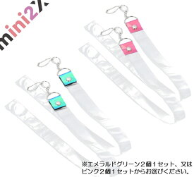 銀テープホルダー ロングタイプ 選べる2色 銀テープ用 収納 キーホルダー ストラップ ライブ LIVE 25mm幅対応 2個セット 透明 カバー 銀テープ 用 イベント ジャニーズ オタク 推し活 推し 活 銀テ 保管 保存 大切 思い出 mini2x ミニツーストア 贈り物 プレゼント