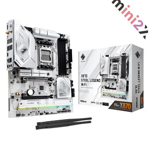 ASRock �}�U�[�{�[�h X870 Steel Legend WiFi AMD Ryzen 9000 �V���[�Y CPU ( Soket AM5 ) �Ή� X870 �`�b�v�Z�b�g �q�[�g�V���N ATX �}�U�{ / �������K�㗝�X�i �p�\�R�� PC WIFI WIFI7 �I�����C���Q�[�� �Q�[�~���O 