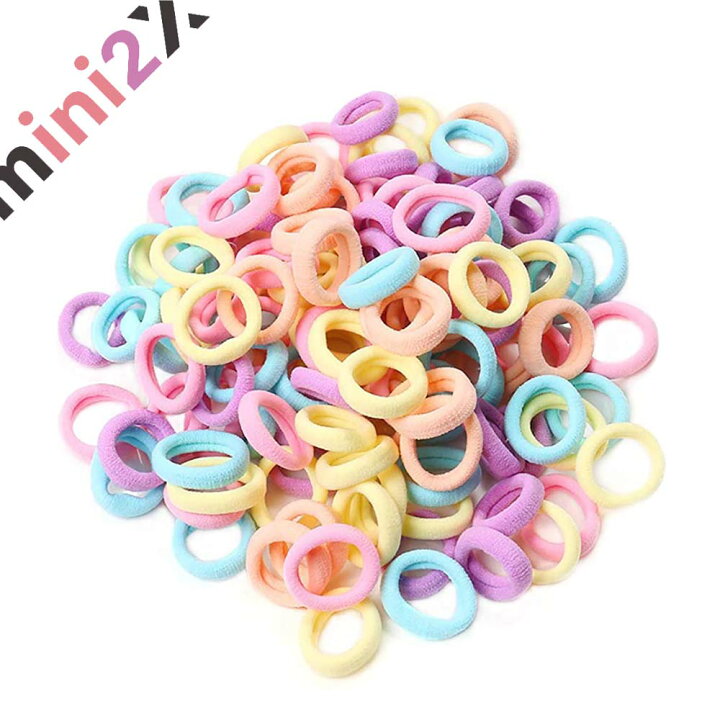 楽天市場】ヘアゴム こども 赤ちゃん用 痛くない やわらかい髪に 100本  