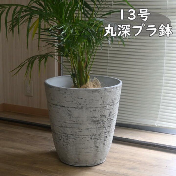 楽天市場】植木鉢 プラ鉢 軽量 樹脂素材 おしゃれ 13号 丸深型 ライト 