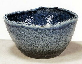 信楽焼き水鉢 ブルーひねり（16号）　睡蓮鉢　　水鉢　　送料無料