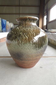 大壺花瓶伝統の信楽　花入れ　　大きいサイズ 　花器インテリアベース　大壺