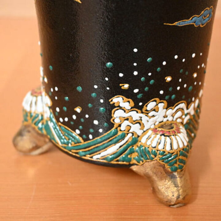 楽天市場】現品 高級 国産 万年青鉢 龍 京楽焼 5.5号 植木鉢 オモト 
