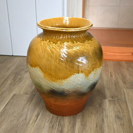 大壺花瓶伝統の信楽　花入れ　「ゴージャス」　大きいサイズ 　花器インテリアベース　大壺