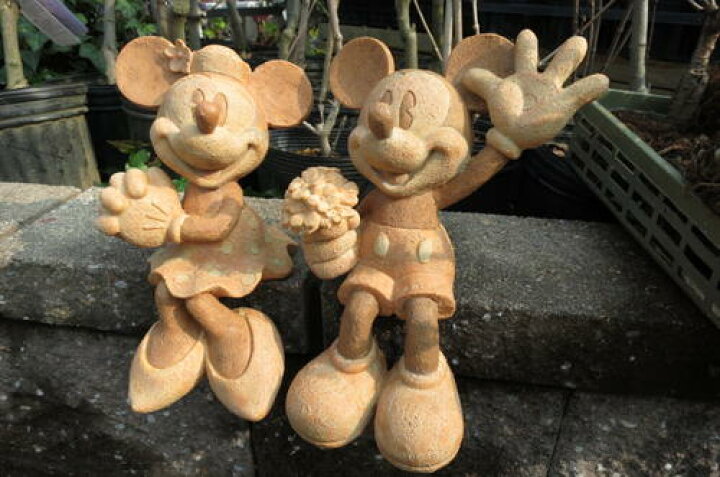 楽天市場 ディズニーガーデンオーナメント ミッキー ミニー 園芸百貨店何でも揃うこぼんさい