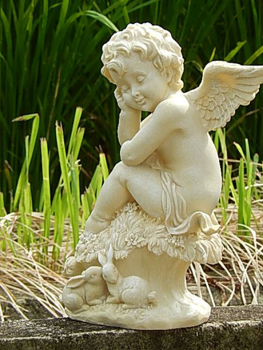 楽天市場】エンジェル天使置物 ガーデンオーナメント 天使雑貨  
