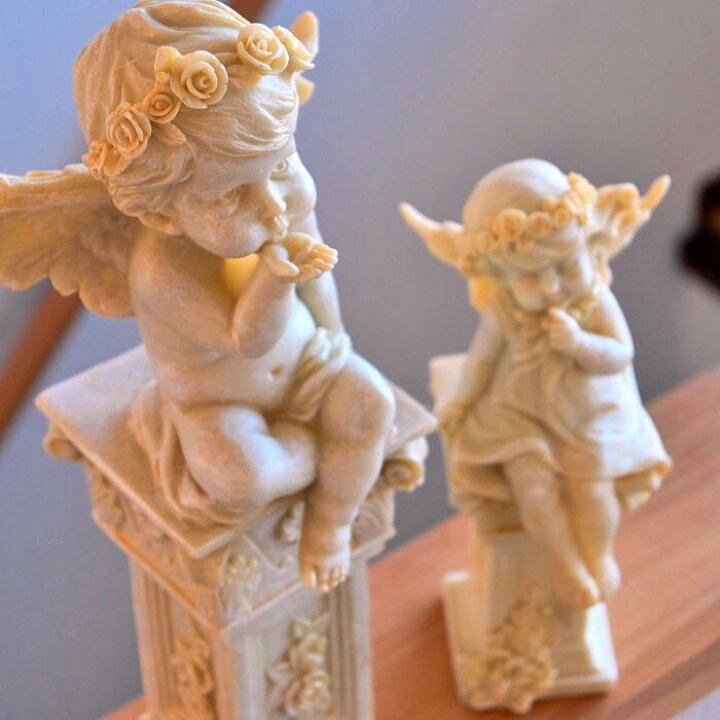 楽天市場】エンジェル 2つセット 天使の置物置物 天使 エンジェル 