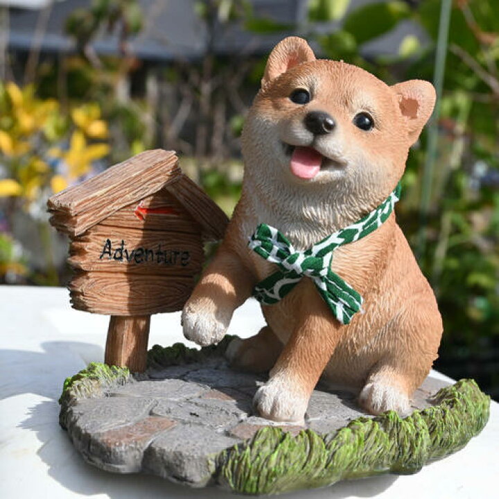 楽天市場】柴犬 アドベンチャー 冒険 コタロウ 豆柴 置物 小さい置物 