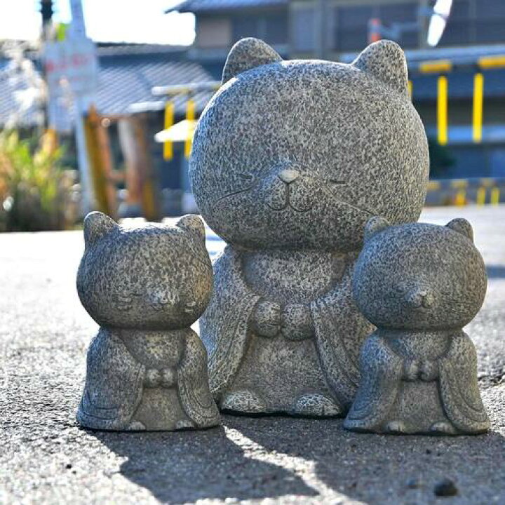 楽天市場】いぬさまねこさまお地蔵さま しあわせ地蔵 置物 和の置物 じ 