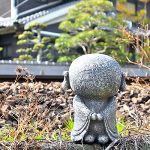 お地蔵さま しあわせ 地蔵 大置物 和の置物 じぞう慈悲深い微笑み 可愛い置物 菩薩玄関先やお庭にどうぞ。